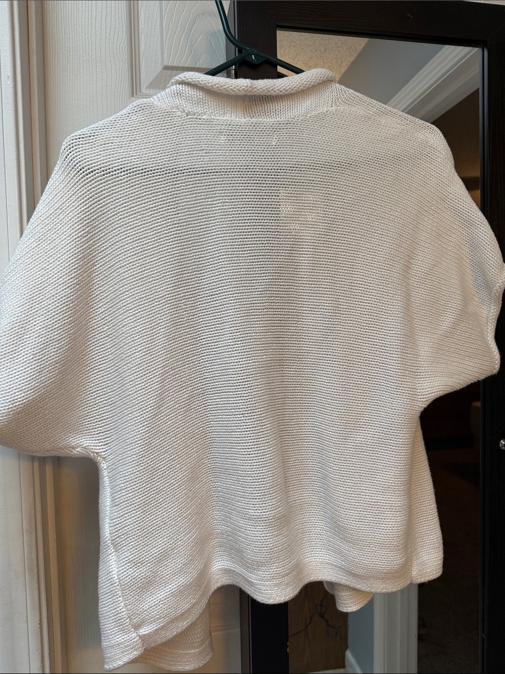 Old Navy Cream Open-Front Short Sleeve Cardigan Sweater - Picture 4 of 4